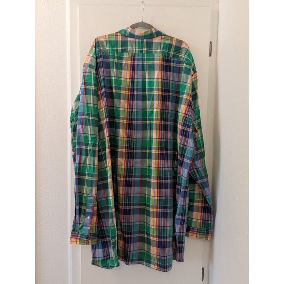 NWOT Polo Ralph Lauren Mens 4XLT Classic Fit Multicolor Plaid Button-Down Shirt - Picture 4 of 6